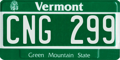 VT license plate CNG299