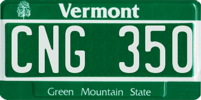 VT license plate CNG350