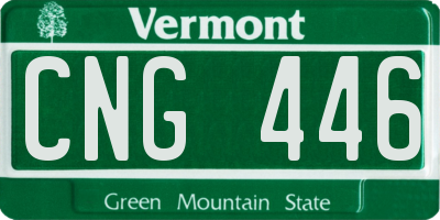 VT license plate CNG446