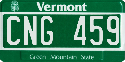 VT license plate CNG459