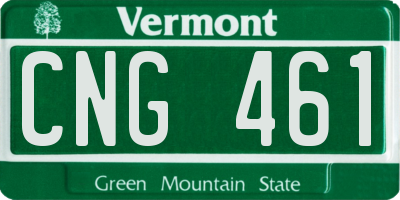 VT license plate CNG461