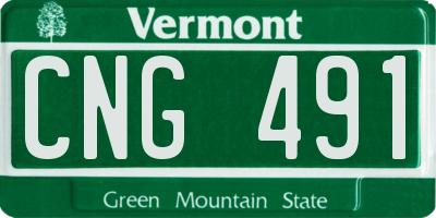 VT license plate CNG491