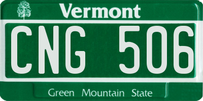 VT license plate CNG506