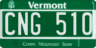 VT license plate CNG510