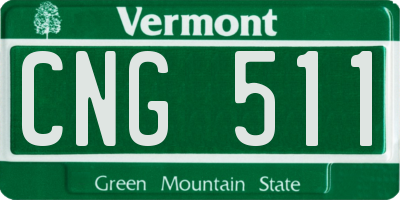 VT license plate CNG511