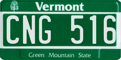 VT license plate CNG516