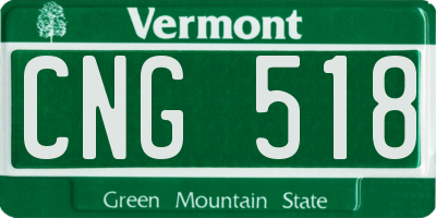 VT license plate CNG518