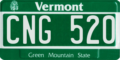 VT license plate CNG520