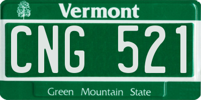 VT license plate CNG521