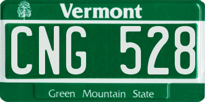 VT license plate CNG528