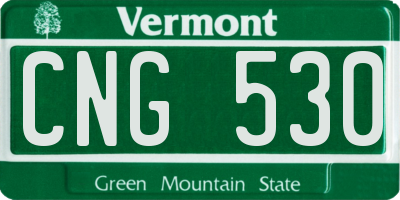 VT license plate CNG530