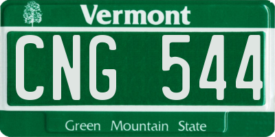 VT license plate CNG544