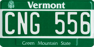 VT license plate CNG556