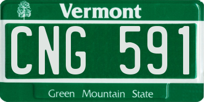 VT license plate CNG591