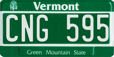 VT license plate CNG595