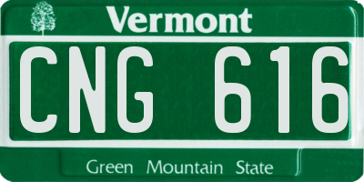 VT license plate CNG616