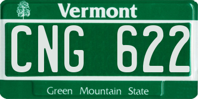 VT license plate CNG622