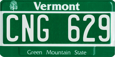 VT license plate CNG629