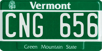 VT license plate CNG656