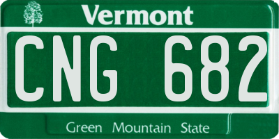 VT license plate CNG682