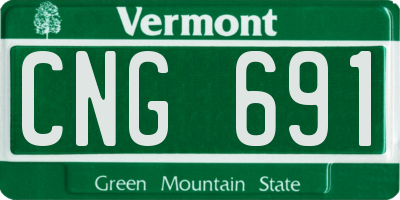 VT license plate CNG691