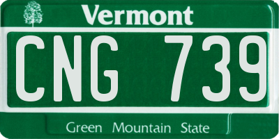 VT license plate CNG739