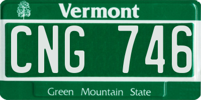 VT license plate CNG746