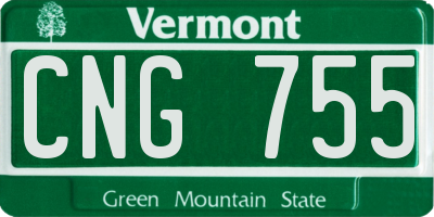 VT license plate CNG755