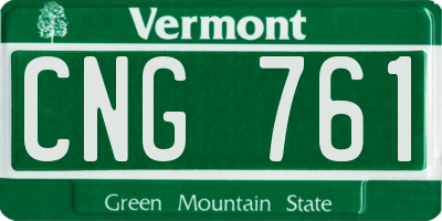 VT license plate CNG761