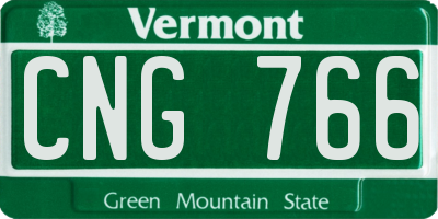 VT license plate CNG766