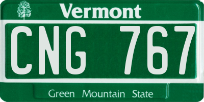 VT license plate CNG767