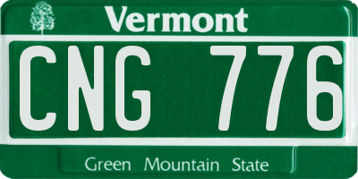 VT license plate CNG776