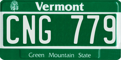 VT license plate CNG779