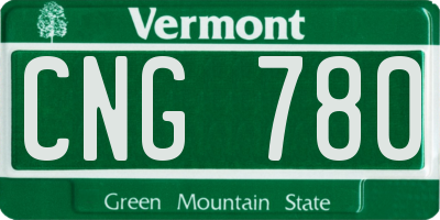 VT license plate CNG780