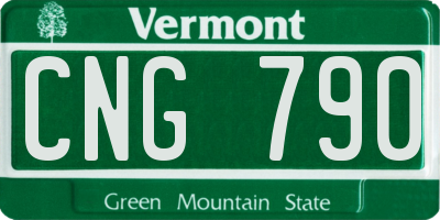 VT license plate CNG790