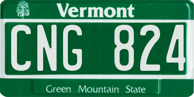 VT license plate CNG824