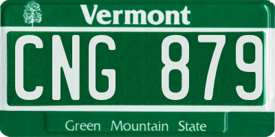 VT license plate CNG879