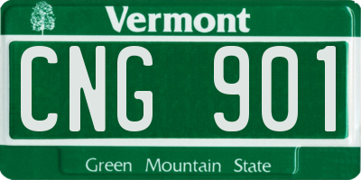 VT license plate CNG901