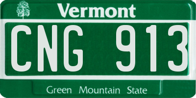 VT license plate CNG913