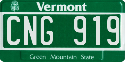 VT license plate CNG919