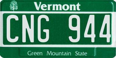 VT license plate CNG944