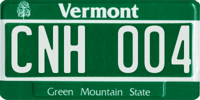 VT license plate CNH004