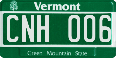 VT license plate CNH006