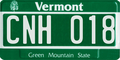 VT license plate CNH018