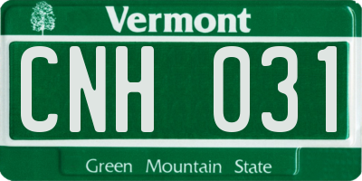 VT license plate CNH031