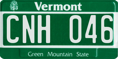VT license plate CNH046