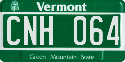 VT license plate CNH064