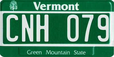 VT license plate CNH079