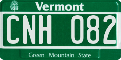 VT license plate CNH082