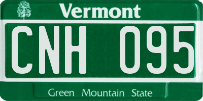 VT license plate CNH095
